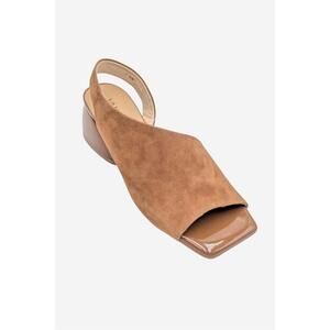 NEW VANELI women's molke heel sandal in cuoio suede